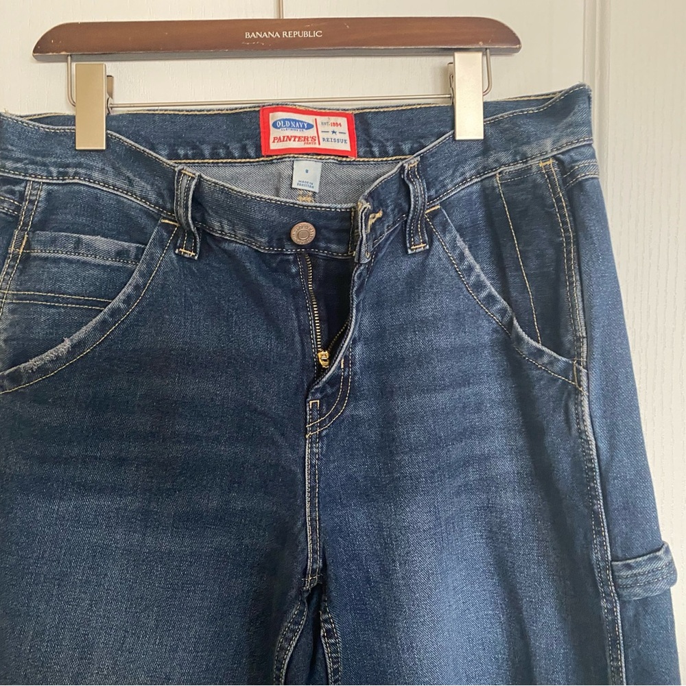 Old Navy Relaxed Fit Jeans in Deep Blue - Picture 4 of 6